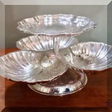 S10. Silverplate candy dish. 